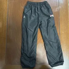 未使用に近い FILA 黒 ロングパンツ ゴムウエスト