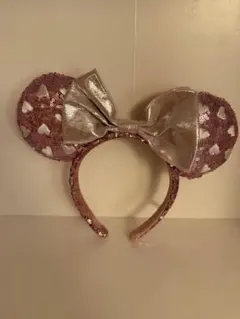 ディズニー ハート型スパンコールカチューシャ ミニー