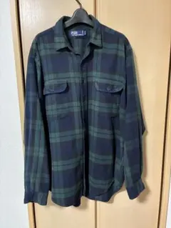 ラルフローレン ブラックウォッチ柄フランネルシャツ