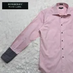 BURBERRY BLACK LABEL 長袖ワイシャツ ピンク