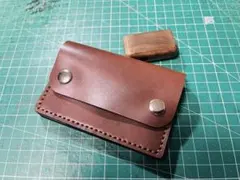 No.15 ミニトラッカーウォレット　姫路レザー　牛本革　ハンドメイド