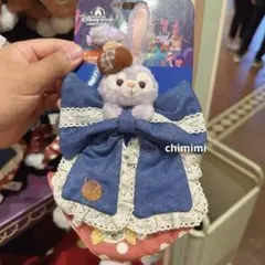 上海ディズニー　ハロウィン　ステラルー大きいリボンシュシュ髪飾り　ヘアゴム