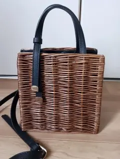 お値下げ☆【美品】しまむら　カゴバッグ ショルダーのサムネイル
