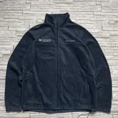 Columbia フリースジャケット ネイビー 企業ロゴ刺繍 アウトドア