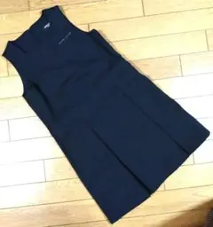 コムサイズム ノースリーブワンピース ジャンパースカート 黒 130A