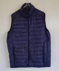 UNIQLO ユニクロ ウルトラライトダウン　襟付きベスト　ジャケット　紫・紺系