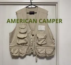 AMERICAN CAMPER ベージュ フィッシングベスト ハンティングのサムネイル