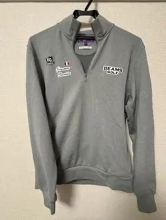 BEAMS GOLF グレー ハーフジップ
