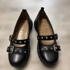 GU ×rokh ダブルベルト 厚底シューズ ブラックXXL(25.5)のサムネイル