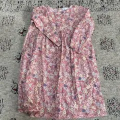 キャサリンコテージ　花柄長袖ワンピース 110