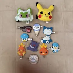 ポケモン　ピカチュウ　ポケセン ヘアクリップ　前髪クリップ