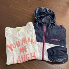 adidasNEO 美品 ウィンドブレーカー Tシャツ2点セット