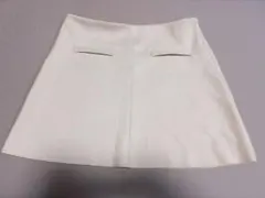 ZARA クリーム色 ミニスカート