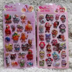 ブレインロット クライベイビー ぷっくりシール ２枚セット