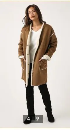 AZUL by moussy　フェイクムートンコート