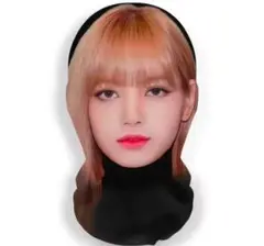 即決価格！！ブラックピンク リサ 3Dフェイスマスク パーティーグッズ
