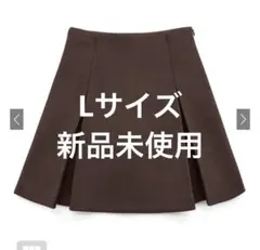 インパン裏地付ボックスプリーツフレアミニスカート[mei41]