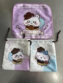 ▪︎モモンガ ハンカチと巾着袋2枚セット　ココスコラボ