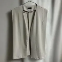 Aga ライトベージュ ノースリーブベスト