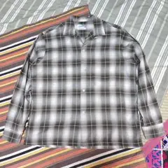 50s-60s TOWNCRAFT 船タグ オンブレチェックシャツ 綿 Mのサムネイル