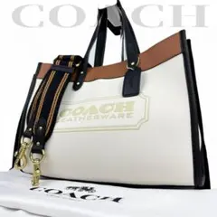 *極美品*COACH フィールドトート30 C0777 2way カラーブロック