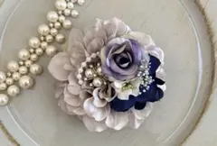 アンティークラベンダーコサージュ✨卒業式入学セレモニーセット