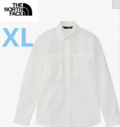 ノースフェイス ラッスルキャノピーシャツ 長袖 オフホワイト レディース XL