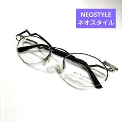レア 新品未使用 NEOSTYLE メガネ 左右非対称 オーバル