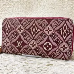 【美品】ルイヴィトン ジッピーウォレット ジャガード M69994 レッド