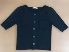 PROPORTION ブラック　トップス　ニット