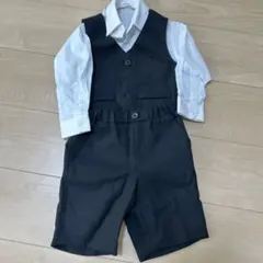 フォーマルスーツ 95cm 黒 ベスト付き