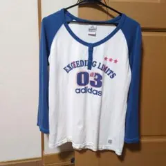 adidas 7分袖Tシャツ Lサイズ
