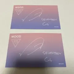 seventeen セブチ　woozi ウジ　cafe メッセージ　カード