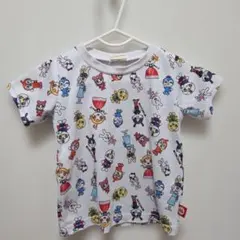 アンパンマン 女の子キャラクター総柄 吸水速乾 半袖Tシャツ 90センチ