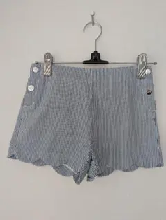 【JACADI】ジャカディ　スカラップパンツ　ストライプ 8A128cm