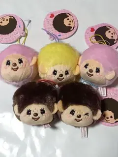 モンチッチ　フェイスマスコット　５点セット