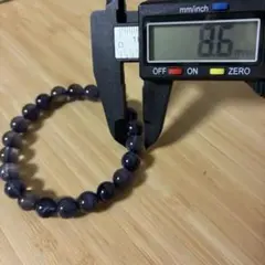 新品　アイオライト約8.5mm　内径約16.5センチ　パワーストーンブレスレット