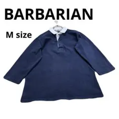 vintage BARBARIAN ラガーシャツ ネイビー メンズ 春夏コーデのサムネイル