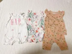 gap baby ロンパース　セパレート3枚セット
