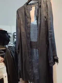 新品✨MaxMara フリル付き長袖シャツ オリーブ　グリーン　ラミー　リネンのサムネイル