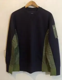 Sacai ネイビー/オリーブ トレーナー SCM-032のサムネイル