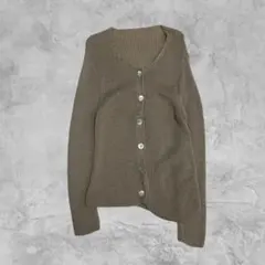 00s vintage pleasing モヘア混 カーディガン アシンメトリー