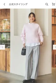 試着のみ！ユニクロC スムースコットンクルーネックセーター