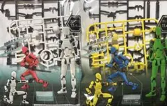 戦闘フィギュア ホワイト＆ブルーセット 13.4cm 新品 未開封 匿名配送