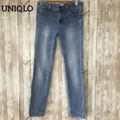 ユニクロ デニム 【S】ミドルライズ テーパード レギンスフィット ジーンズ