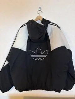 old adidas 古着 80s 刺繍 トレフォイルロゴ 中綿ジャケット