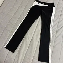 DESCENTE ゴルフパンツ ブラック ホワイト バイカラー S - メルカリ