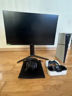PS5 デジタル版 モニター ヘッドホン コントローラー 充電スタンド