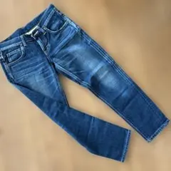 Lee ダークブルー ストレートデニム 5ポケット