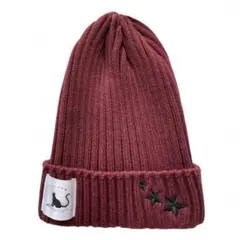 【新品未使用】STELLAR オリジナルニット帽 ボルドー【天月】